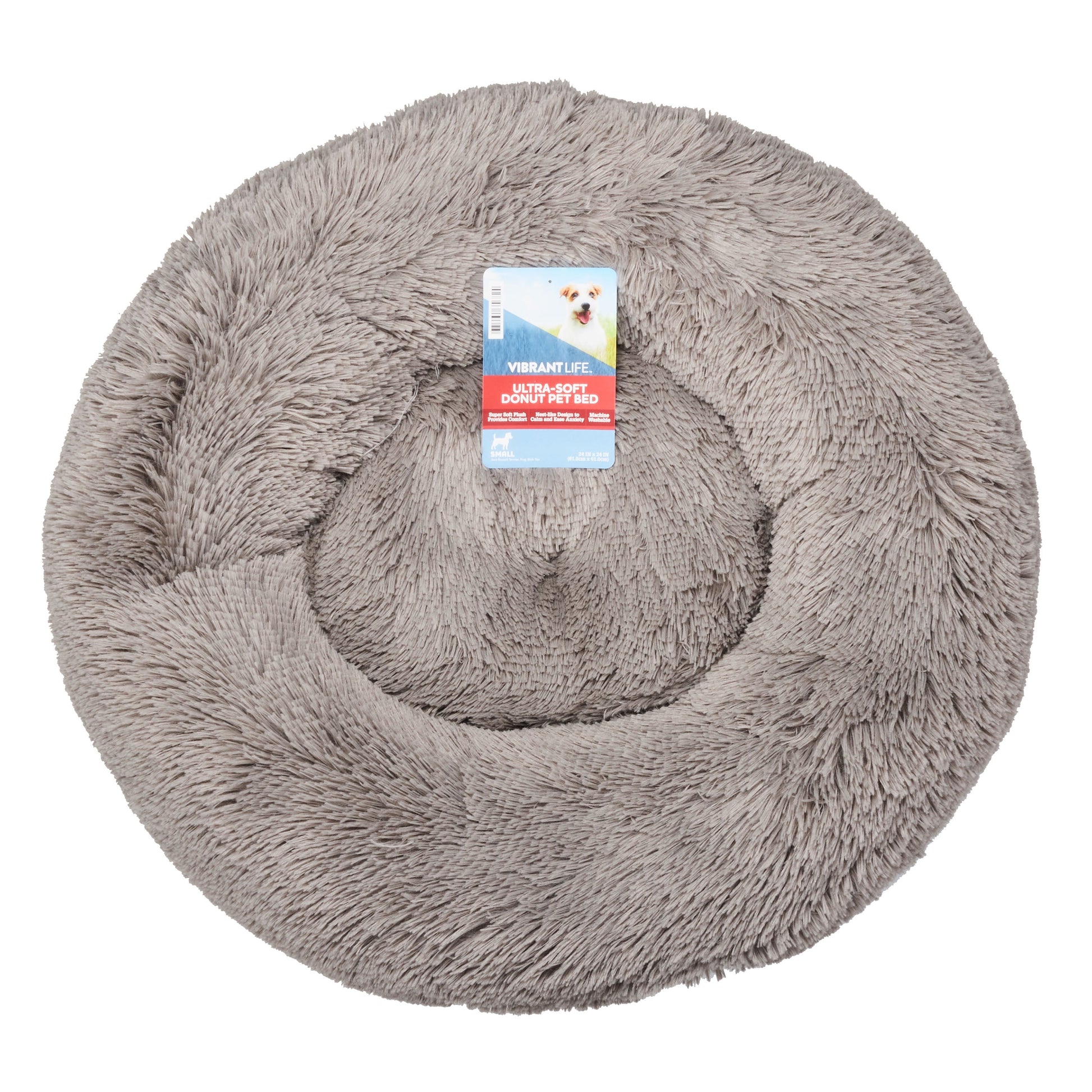 Dog Plush Donut Bed